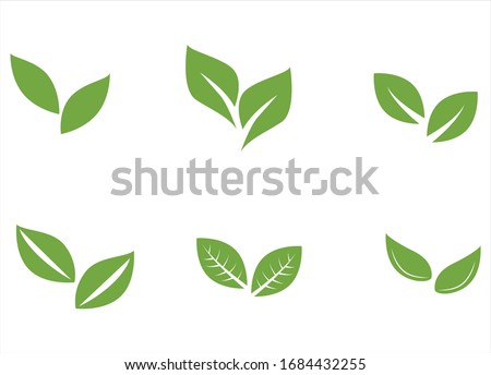 Set of leaf pair with unique styles