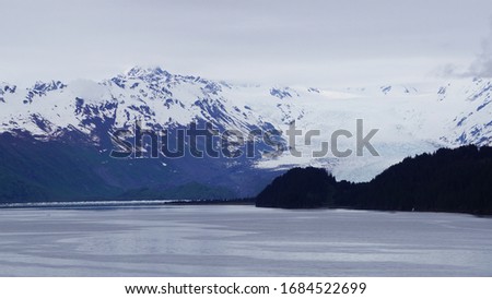 Glacier Bay Landscape in Alaska United States in Spring