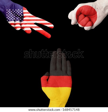 USA Japan Germany Rock-Paper-Scissors 