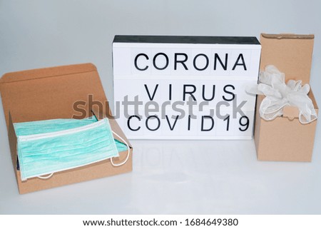 global spread of novel coronavirus covid19 medical mask and gloves production  organizing prepare large epidemic worldwide