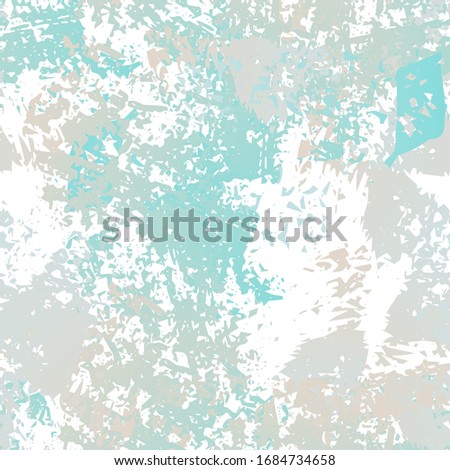 Grunge Dry Paint Surface. Watercolor Splatter Print. Seamless Pattern. Splash Trends Motif. Artistic Creative Black and White Watercolor Overlay Surface. Abstract Brush Vector illustration.