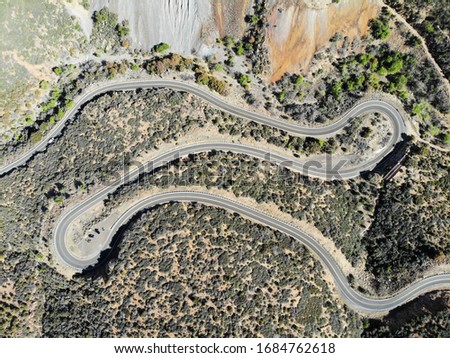Winding Mountain Roads Near Jerome Arizona
