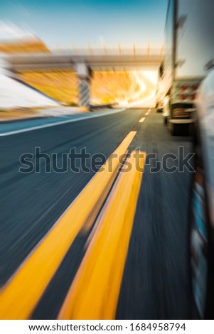 blurred image from the a car running in the highway  - car urban motion