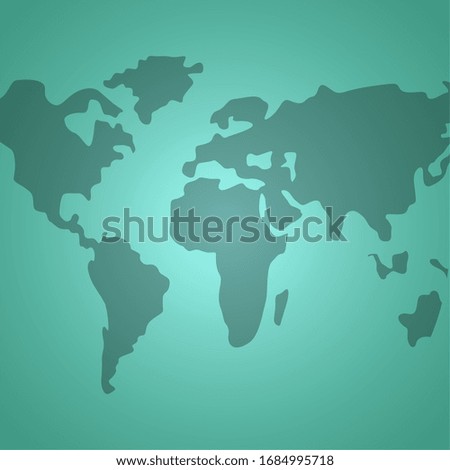 Isolated world map. Background with map - Vector