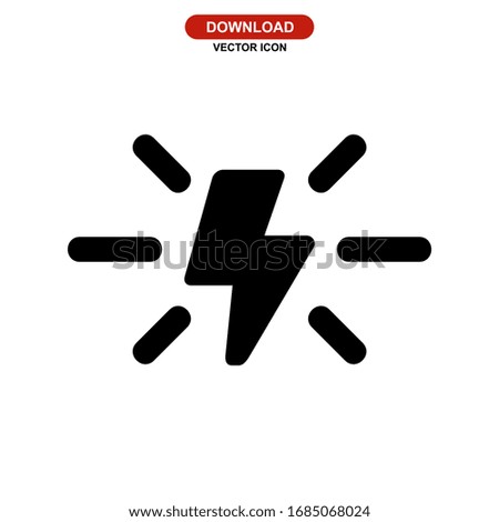 energy icon or logo isolated sign symbol vector illustration - high quality black style vector icons
