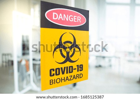 Area zone for scientist, medical technologist and chemist working to research vaccine or medical treatment patient and anti corona virus covid19 or covid-19 to stop spread in the world. Bangkok 