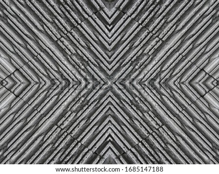 antique weathered grey texture stone wall with centered lines pattern