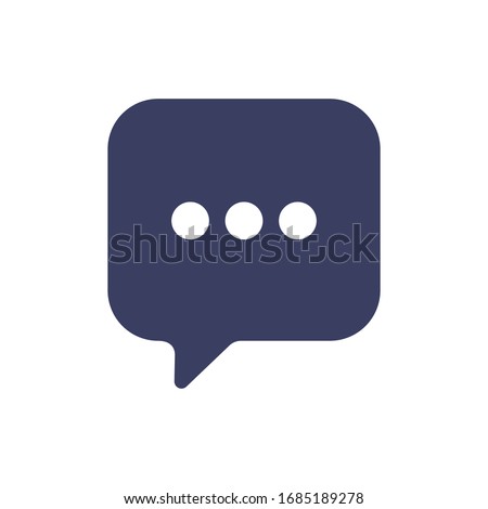 Speech Bubble Icon for Graphic Design Projects Royalty-Free Stock Photo #1685189278