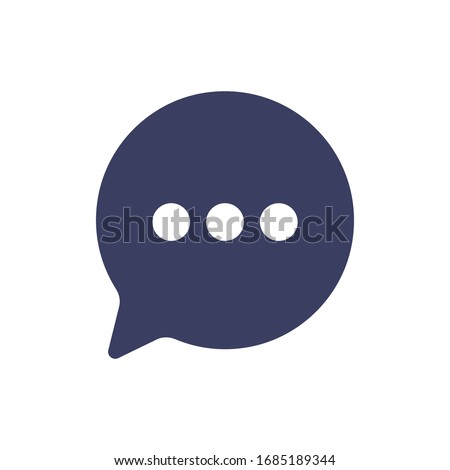 Speech Bubble Icon for Graphic Design Projects Royalty-Free Stock Photo #1685189344
