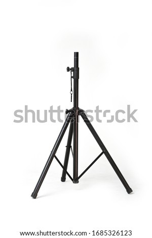 Stand for speakers on white background Royalty-Free Stock Photo #1685326123