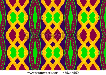 Seamless Aztec Pattern. Vintage Fabric. Tile Seamless Pattern. Cute Geometric Print. Continuous Illustration. Boho Mayan Ornament.