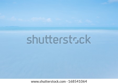 long exposure of seascape for blue background