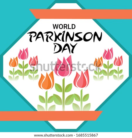 Vector illustration of a background For World Parkinson Day.
