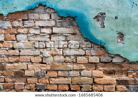 Beautiful old cement brick wall background . Photograph template design composition of beauty material texture background for space banner cafe business in hipster fashion style