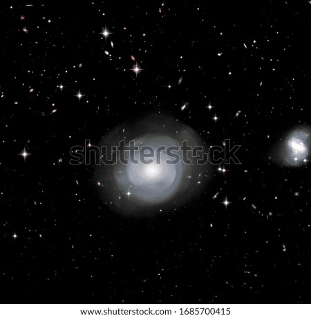 Distant galaxies. Elements of this image furnished by NASA. 
