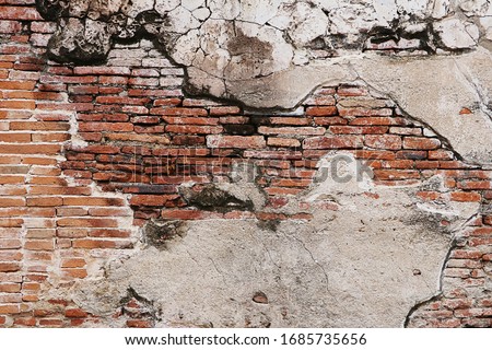 Seamless Brick Pattern, red brick wall texture for background Royalty-Free Stock Photo #1685735656