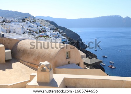 Oia Town on Santorini Island, Greece