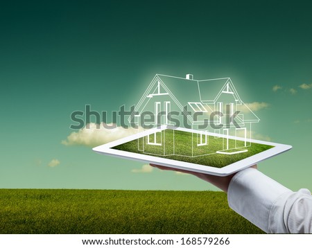 The concept of the modern engineer working in the field Royalty-Free Stock Photo #168579266