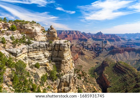 Grand Canyon, Arizona, USA from the south rim. Royalty-Free Stock Photo #1685931745