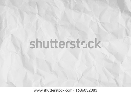 Texture of recycle white crumpled paper, can be use as abstract background, wallpaper,  webpage, copy space for text.