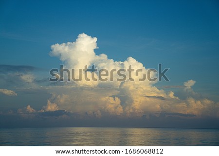 blue sky with clouds spectacular view 