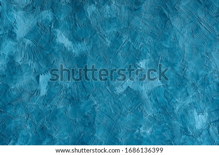 abstract blue texture background, modern loft style decor, grunge concrete wall , rough cement surface