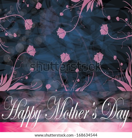 happy mother's day floral background for your text