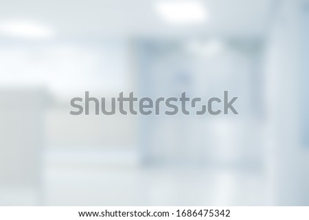 Abstract blur hospital and clinic interior for background 