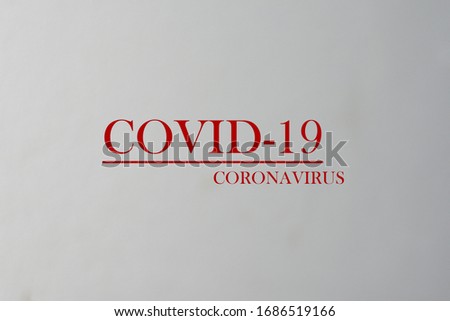 Virus COVID-19 corona white background