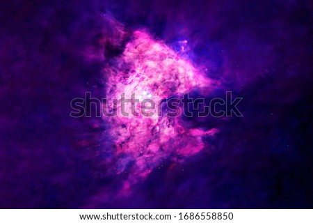 Purple galaxy in deep space. Elements of this image were furnished by NASA.