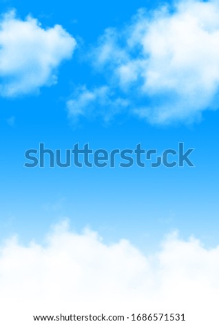 Beautiful White Clouds in Blue Sky Royalty-Free Stock Photo #1686571531