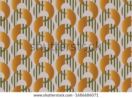 Abstract geometric circles on beige background.EPS10 Illustration.