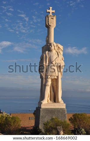 Juan Rodriguez Cabrillo statue (Cabrillo national monument) in San Diego, California