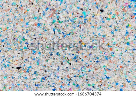 Weathering Surface Made of Multicolored Recycling Plastic