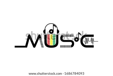 international music world. world music day. poster icon or music logo. EPS 10