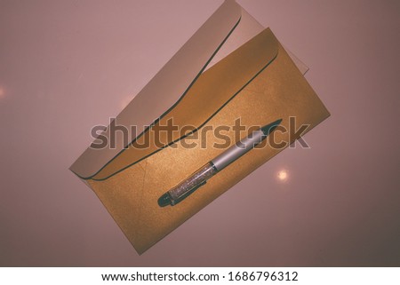 Envelopes pen office accessories business