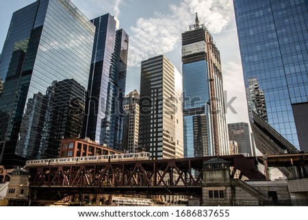 Some of the many skyscrapers that make Chicago famous