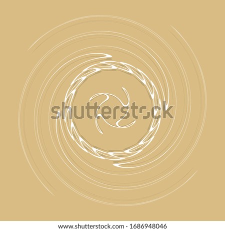white helical, spiraling, curl and curly shape. spiral, twirl, swirl illustration. twine design element over single-color, monochrome background, backdrop. helix, volute