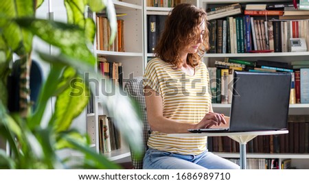  woman working remotely  stay home and healthy coronavirus