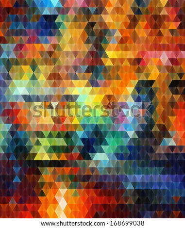 triangles geometric background with gradients lines different colors pattern