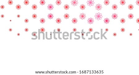 Light Pink, Red vector pattern with curved lines. Colorful illustration in circular style with lines. Pattern for booklets, leaflets.