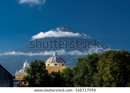 Iglesia de la Merced Antigua Guatemala Royalty-Free Stock Photo #168717098