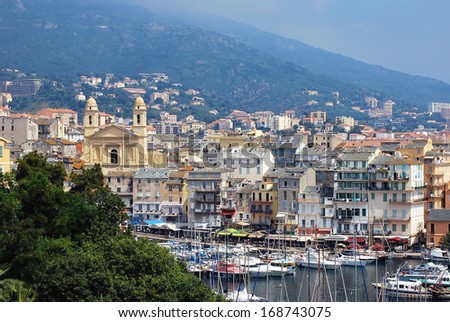 view of Bastia, Corsica, France Royalty-Free Stock Photo #168743075
