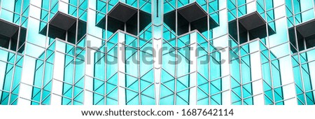 Architecture details Modern Building Glass facade Business background