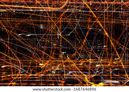 Abstract city lights of Port Adelaide in random patterns as background themes