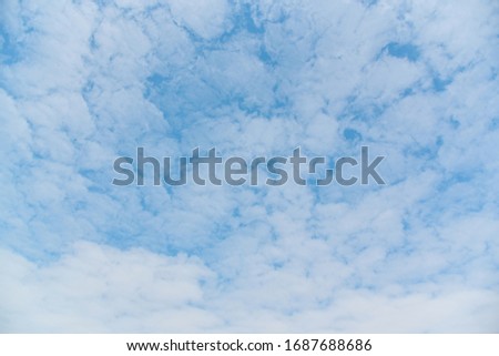 Blue sky with white clouds for texture