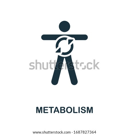 Metabolism icon. Simple illustration from healthy lifestyle collection. Creative Metabolism icon for web design, templates, infographics and more Royalty-Free Stock Photo #1687827364