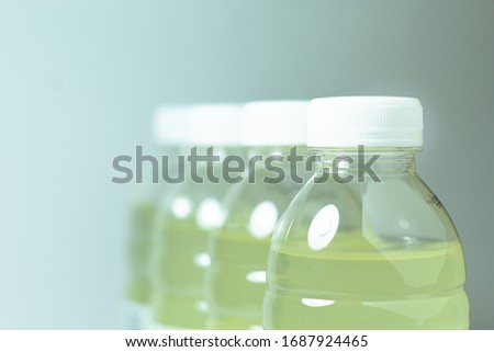 bottles of lemonade and vitamin c inside