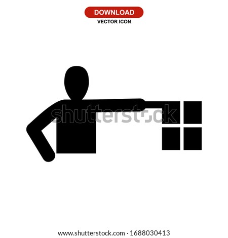 referee icon or logo isolated sign symbol vector illustration - high quality black style vector icons
