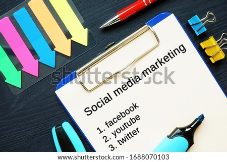 Image showing social media marketing  for your blog.